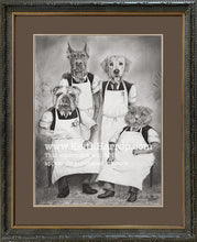 Load image into Gallery viewer, Anicurio #37 © (Barbershop Quartet) - Pencil drawing