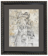 Load image into Gallery viewer, Anicurio #16 (Cat and Dog)© - Pencil Illustration
