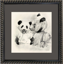 Load image into Gallery viewer, Anicurio #27 (Mother Panda & Child)© - Pencil Illustration