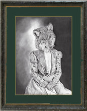 Load image into Gallery viewer, Anicurio #38 © (Wolf with Letter) - Pencil drawing