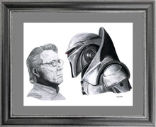 Load image into Gallery viewer, Adama & Cylon - Battlestar Galactica - Pencil Illustration