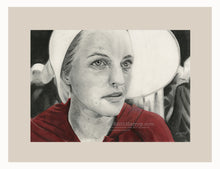 Load image into Gallery viewer, 'OfJune'  (The Handmaid's Tale) - Pencil Illustration