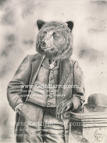 Anicurio #23 (Bear)© - Pencil Illustration