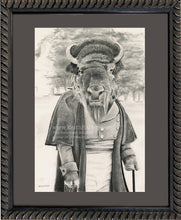 Load image into Gallery viewer, Anicurio #45 (Bison)© - Pencil Illustration