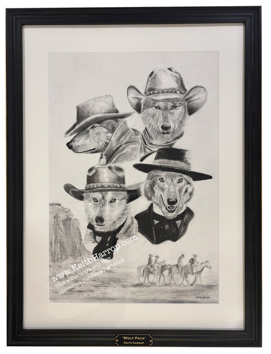 'Wolf Pack' Pencil Artwork