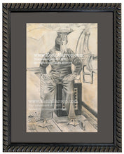 Load image into Gallery viewer, Anicurio #20 (Sailor Duck)© - Pencil Illustration