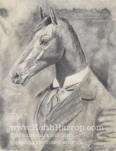 Anicurio #2 (Horse)© - Pencil Illustration