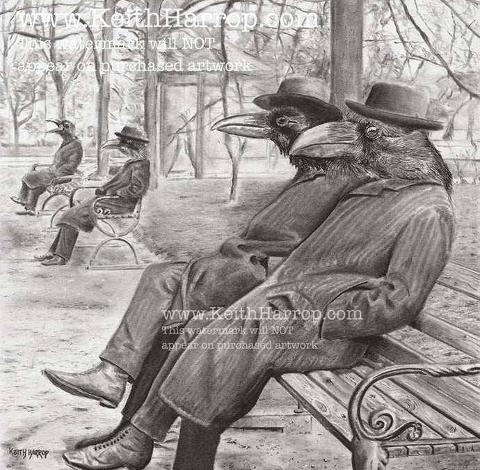 Anicurio #35 © (A Conspiracy of Ravens) - Pencil drawing