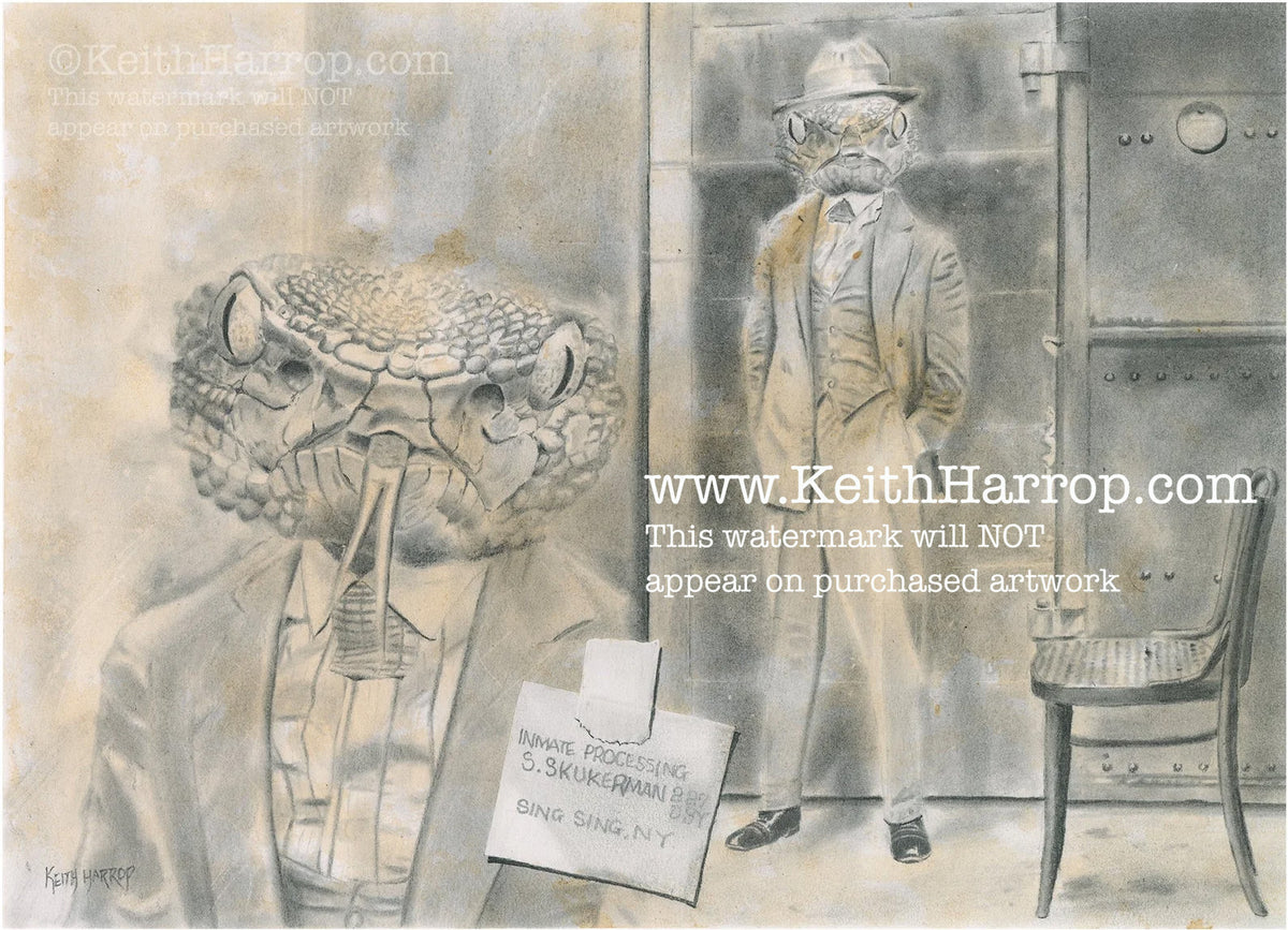 Anicurio #11 (Snake)© - Pencil Illustration (anthropomorphia)
