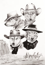 Load image into Gallery viewer, &#39;Wolf Pack&#39; Pencil Artwork