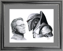 Load image into Gallery viewer, Adama &amp; Cylon - Battlestar Galactica - Pencil Illustration