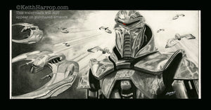 Battlestar Galactica - Pencil Illustration