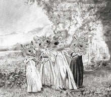 Load image into Gallery viewer, Anicurio #33 © (Field Mice Dancing) - Pencil drawing