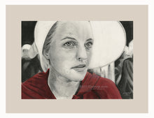 Load image into Gallery viewer, &#39;OfJune&#39;  (The Handmaid&#39;s Tale) - Pencil Illustration