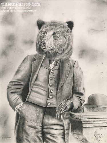 Anicurio #23 (Bear)© - Pencil Illustration
