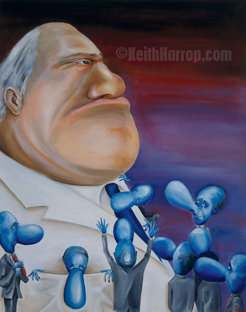 Tribute to a Corporate World© - Oil Painting
