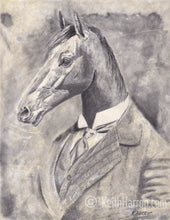 Load image into Gallery viewer, Anicurio #2 (Horse)© - Pencil Illustration