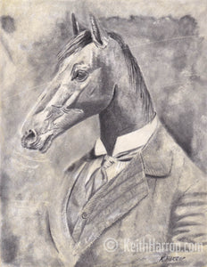Anicurio #2 (Horse)© - Pencil Illustration