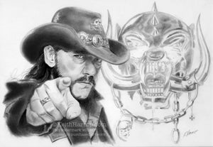 Lemmy Kilmister / Motorhead - Pencil Illustration