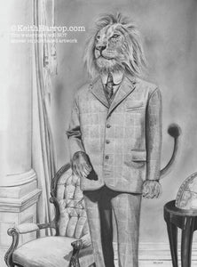 Anicurio #22 (Lion)© - Pencil Illustration