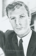 Load image into Gallery viewer, A Young Michael Caine - Pencil illustration