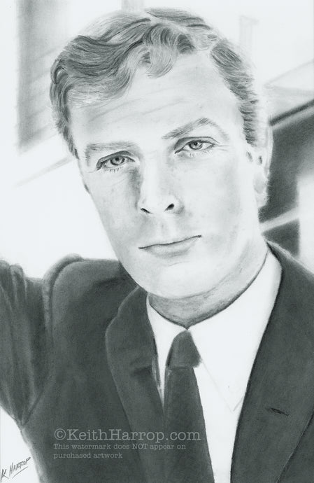 A Young Michael Caine - Pencil illustration