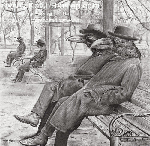Anicurio #35 © (A Conspiracy of Ravens) - Pencil drawing