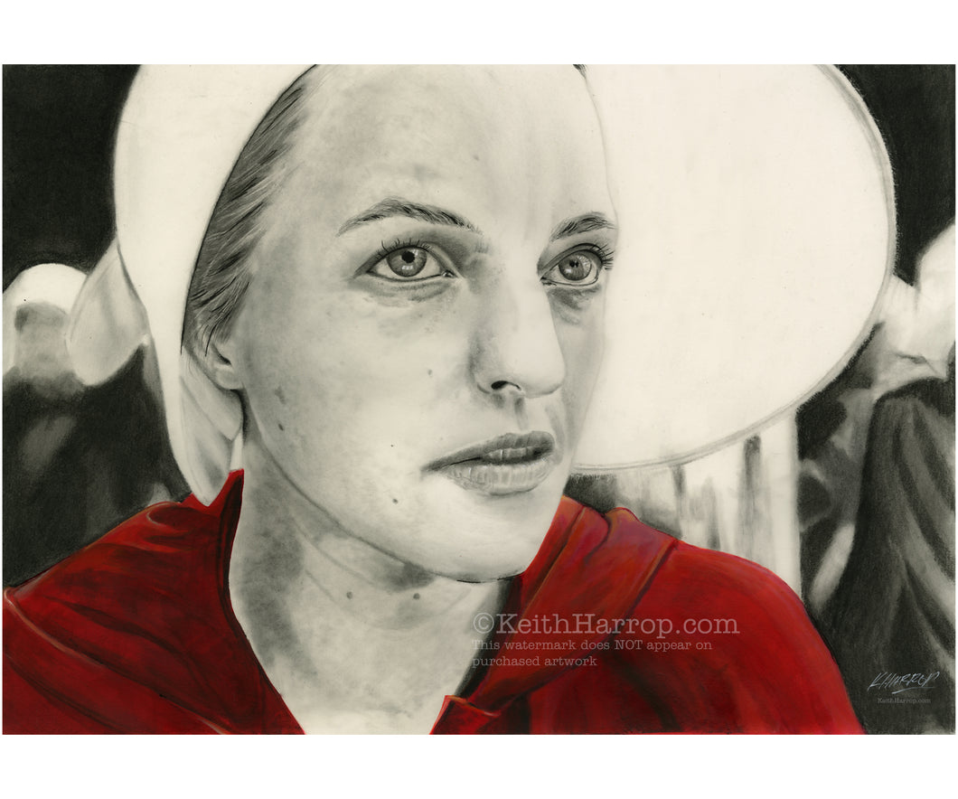 'OfJune'  (The Handmaid's Tale) - Pencil Illustration